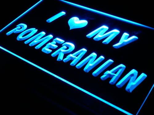 I Love My Pomeranian Dog Pet Neon Light Sign